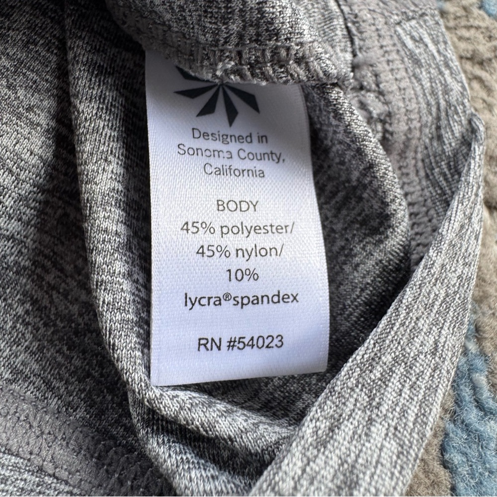 Athleta Womens Vitamin Sea Hooded Full Zip Stretchy Jacket Heather Gray Size XXS - Picture 7 of 8